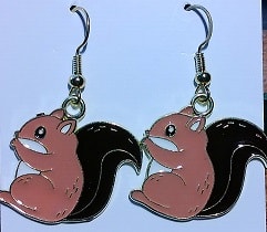 Cute squirrel earrings