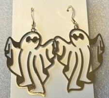 Happy ghost earrings